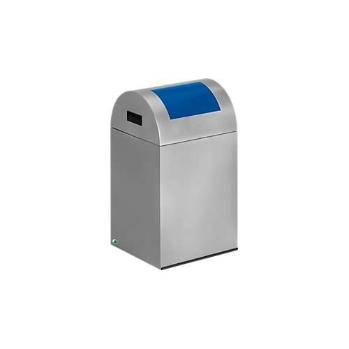 4030695210817 - VAR Selbstlöschender Wertstoffsammler Volumen 43 l BxHxT 320 x 600 x 320 mm silber Klappe blau 4030695210817 - VAR Selbstlöschender Wertstoffsammler Volumen 43 l BxHxT 320 x 600 x 320 mm silber Klappe blau