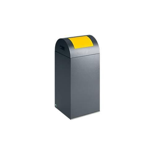 4030695210008 - VAR Selbstlöschender Wertstoffsammler Volumen 60 l BxHxT 320 x 800 x 320 mm antiksilber Klappe gelb 4030695210008 - VAR Selbstlöschender Wertstoffsammler Volumen 60 l BxHxT 320 x 800 x 320 mm antiksilber Klappe gelb