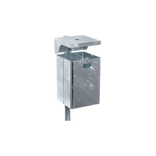 4040136491002 - Abfallbehälter für außen feuerverzinkt Volumen 40 l BxHxT 310 x 600 x 360 mm Ascher integriert 4040136491002 - Abfallbehälter für außen feuerverzinkt Volumen 40 l BxHxT 310 x 600 x 360 mm Ascher integriert