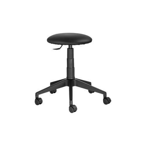 4250510891179 - Hocker SALOON schwarz PVC-Bezug ø 390 x H 480 – 570 mm