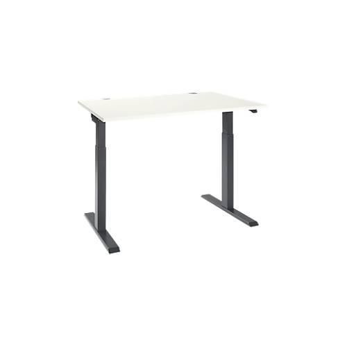 4251898820560 - Select Schreibtisch ERGO-T 20 elektrisch höhenverstellbar Rechteck T-Fuß B 1200 x T 800 x H 715-1205 mm weiß anthrazit 4251898820560 - Select Schreibtisch ERGO-T 20 elektrisch höhenverstellbar Rechteck T-Fuß B 1200 x T 800 x H 715-1205 mm weiß anthrazit