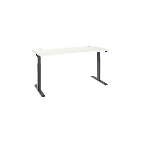 4251898820768 - Select Schreibtisch ERGO-T 20 elektrisch höhenverstellbar Rechteck T-Fuß B 1800 x T 800 x H 715-1205 mm weiß anthrazit 4251898820768 - Select Schreibtisch ERGO-T 20 elektrisch höhenverstellbar Rechteck T-Fuß B 1800 x T 800 x H 715-1205 mm weiß anthrazit