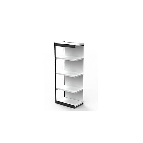4044917042001 - Büro-Regalsystem mit Rückwand Regalhöhe 1900 mm Anbauregal Breite x Tiefe 750 x 300 mm kaiserkraft