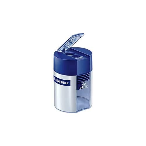 4007817512005 - STAEDTLER Doppel-Spitzdose 512 001 rund für alle Stifte bis 102 mm Durchmesser Deckel blau (512 001) 4007817512005 - STAEDTLER Doppel-Spitzdose 512 001 rund für alle Stifte bis 102 mm Durchmesser Deckel blau (512 001)
