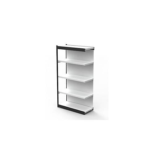 4044917041707 - Stahlregal PROGRESS 2000 Regalfeld Rückwand H 1900 x B 1000 x T 400 mm Rahmen schwarz