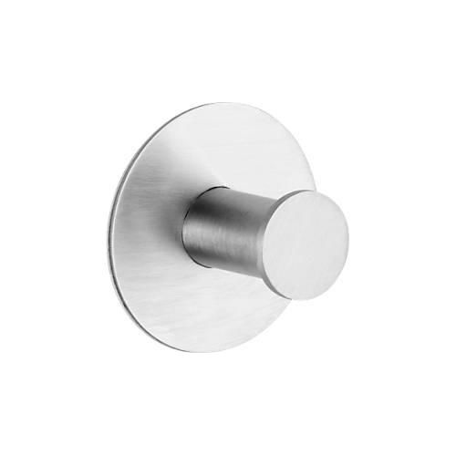 4027521531062 - Wandhaken rund selbstklebend Ø 50 x H 33 mm rostfreier Edelstahl silber 1 Stück