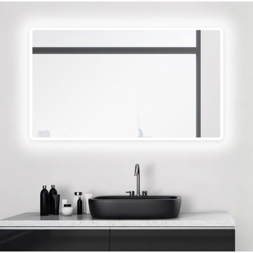 4250312104293 - Moon Badspiegel mit Beleuchtung � led Badezimmerspiegel 120x70 cm � led Spiegel mit umlaufenden Raumlicht � Spiegel mit Lichtfarbe neutralwei� � 4250312104293 - Moon Badspiegel mit Beleuchtung � led Badezimmerspiegel 120x70 cm � led Spiegel mit umlaufenden Raumlicht � Spiegel mit Lichtfarbe neutralwei� �