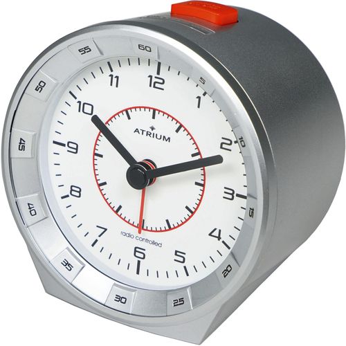 4037921003564 - Funkwecker ATRIUM A960-19 silber (silberfarben) Wecker Quarzwecker Schlafzimmer Snooze Beleuchtung 4037921003564 - Funkwecker ATRIUM A960-19 silber (silberfarben) Wecker Quarzwecker Schlafzimmer Snooze Beleuchtung