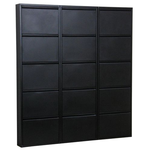 4059865187896 - Schuhschrank Pisa 15 Klappen (B)150 x (H)1725 x (T)16cm
