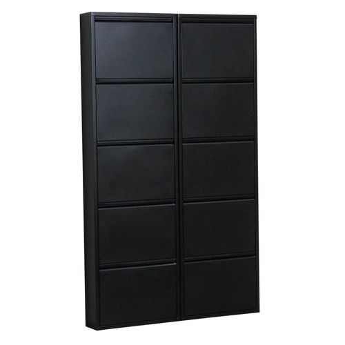 4059865187889 - Schuhschrank Pisa 10 Klappen (B)100 x (H)1725 x (T)16cm 4059865187889 - Schuhschrank Pisa 10 Klappen (B)100 x (H)1725 x (T)16cm