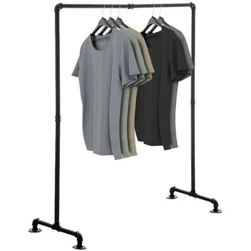 4251152695781 - Kleiderständer JERSEY aus Metall im angesagten Industrial Design Höhe ca 150 cm Breite 120-150 cm