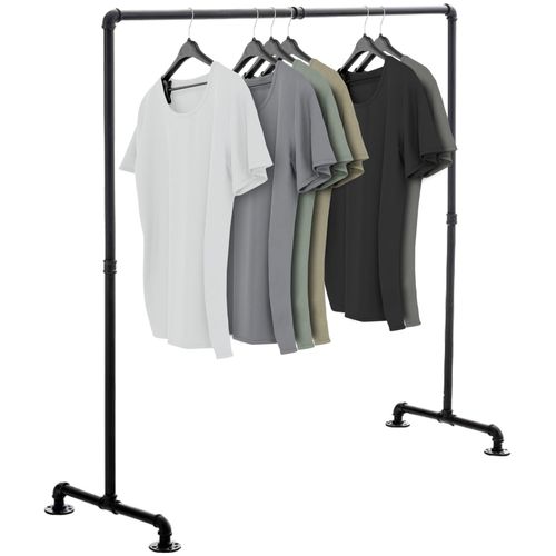 4251152695798 - Kleiderständer JERSEY aus Metall im angesagten Industrial Design Höhe ca 150 cm Breite 120-150 cm