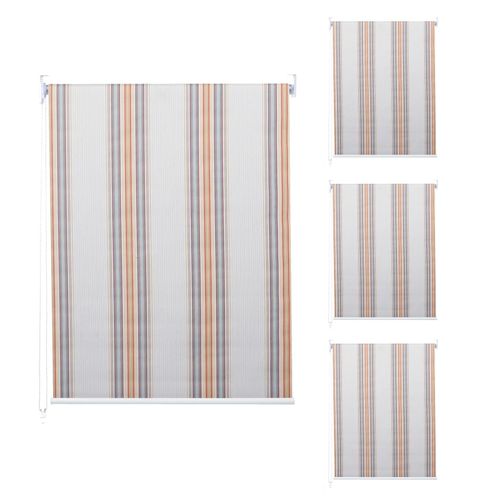 4057651739205 - 4er-Set Rollo MCW-D52 Fensterrollo Seitenzugrollo Jalousie 120x230cm Sonnenschutz blickdicht ~ grau braun orange 4057651739205 - 4er-Set Rollo MCW-D52 Fensterrollo Seitenzugrollo Jalousie 120x230cm Sonnenschutz blickdicht ~ grau braun orange