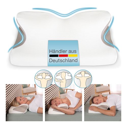 4260346883835 - Bestschlaf Orthopädisches Nackenstützkissen Visco mit 3D-Abstandsgewebe inkl Bezug 4260346883835 - Bestschlaf Orthopädisches Nackenstützkissen Visco mit 3D-Abstandsgewebe inkl Bezug