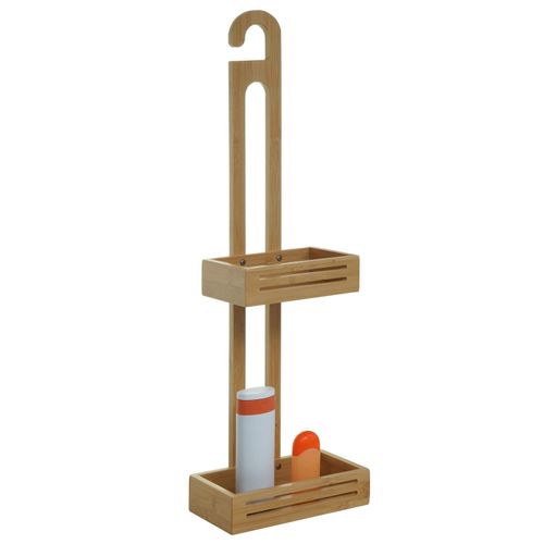 4057651836614 - Duschablage MCW-M23 Duschregal Duschkorb Badezimmer Organizer 2 Körbe Bambus 69x22x13cm 4057651836614 - Duschablage MCW-M23 Duschregal Duschkorb Badezimmer Organizer 2 Körbe Bambus 69x22x13cm