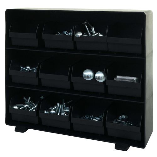 4057651812892 - Aufbewahrungsbox MCW-M10 Lagersystem Kleinteileboxen 12 herausnehmbare Fächer 30x33x8cm schwarz 4057651812892 - Aufbewahrungsbox MCW-M10 Lagersystem Kleinteileboxen 12 herausnehmbare Fächer 30x33x8cm schwarz