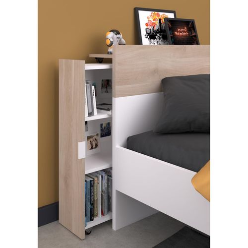 3480940303077 - Kinderzimmer-Set 6-teilig Aalborg 1 Weiß   Japanische Eiche