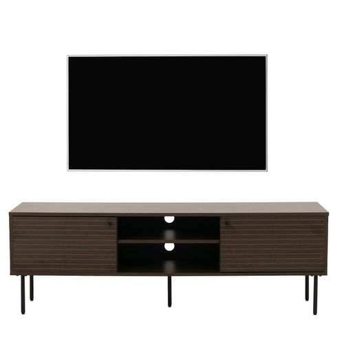 4057651709178 - TV-Rack MCW-N78 Lowboard TV-Schrank skandinavischer Stil Metall Holz Melamin MVG 50x150x40cm ~ dunkelbraun 4057651709178 - TV-Rack MCW-N78 Lowboard TV-Schrank skandinavischer Stil Metall Holz Melamin MVG 50x150x40cm ~ dunkelbraun