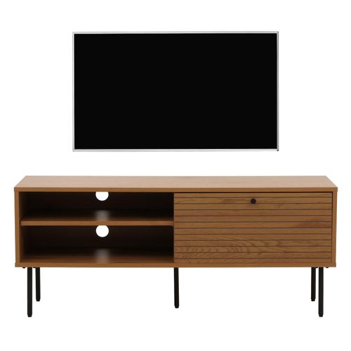 4057651707044 - TV-Rack MCW-N78 Lowboard TV-Schrank skandinavischer Stil Metall Holz Melamin MVG 50x120x40cm ~ natur 4057651707044 - TV-Rack MCW-N78 Lowboard TV-Schrank skandinavischer Stil Metall Holz Melamin MVG 50x120x40cm ~ natur
