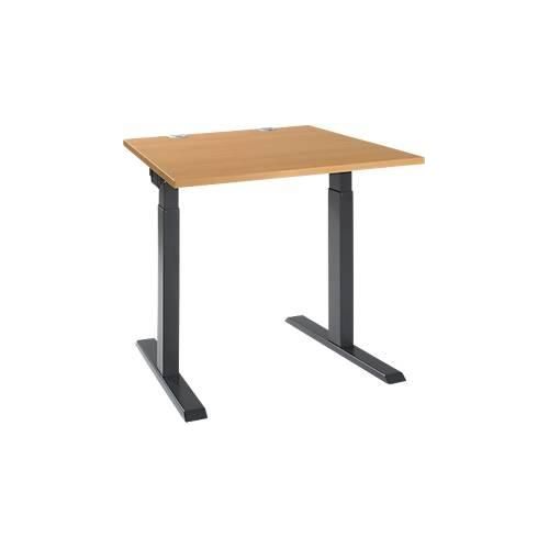 4251898819502 - Select Schreibtisch ERGO-T 20 Quadrat T-Fuß B 800 x T 800 x H 675-895 mm Buche anthrazit 4251898819502 - Select Schreibtisch ERGO-T 20 Quadrat T-Fuß B 800 x T 800 x H 675-895 mm Buche anthrazit