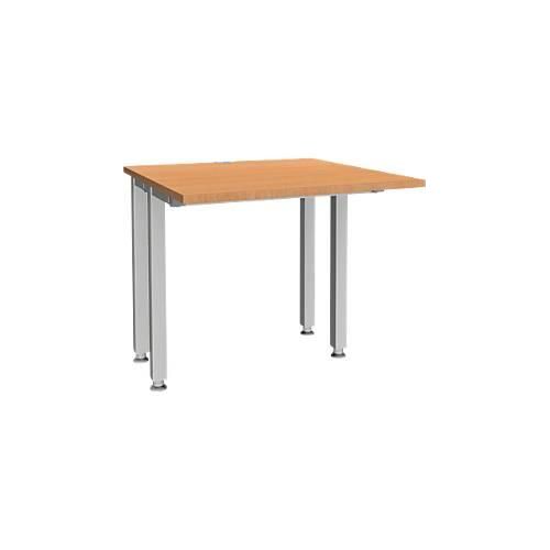 4250510841624 - Genius Schreibtisch MODENA FLEX 4-Fuß-Quadratrohr verkürzte Seitenteile B 800 mm buche 4250510841624 - Genius Schreibtisch MODENA FLEX 4-Fuß-Quadratrohr verkürzte Seitenteile B 800 mm buche