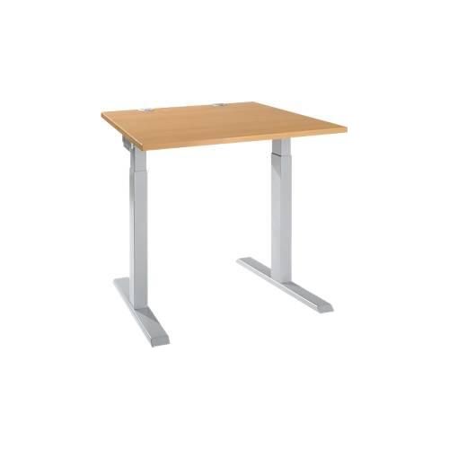 4251898819496 - Select Schreibtisch ERGO-T 20 Quadrat T-Fuß B 800 x T 800 x H 675-895 mm Buche weißalu 4251898819496 - Select Schreibtisch ERGO-T 20 Quadrat T-Fuß B 800 x T 800 x H 675-895 mm Buche weißalu