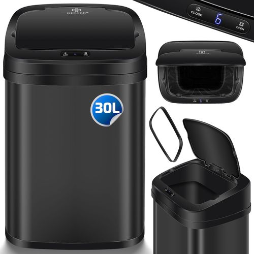 4255598326018 - KESSER® Sensor Mülleimer Küche Automatik mit Bewegungssensor Abfalleimer & Soft-Close-Deckel Müllbehälter mit Touch-Bedienfeld & Sensor LCD-Display Edelstahl inkl Müllsackhalter 4255598326018 - KESSER® Sensor Mülleimer Küche Automatik mit Bewegungssensor Abfalleimer & Soft-Close-Deckel Müllbehälter mit Touch-Bedienfeld & Sensor LCD-Display Edelstahl inkl Müllsackhalter