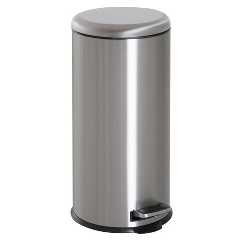 4250871266326 - 30L Mülleimer Abfalleimer Papierkorb Treteimer mit Deckel Fußpedal Müllbehälter mit Inneneimer Mülltrennung für Wohnzimmer Büro Rund - Silber 4250871266326 - 30L Mülleimer Abfalleimer Papierkorb Treteimer mit Deckel Fußpedal Müllbehälter mit Inneneimer Mülltrennung für Wohnzimmer Büro Rund - Silber