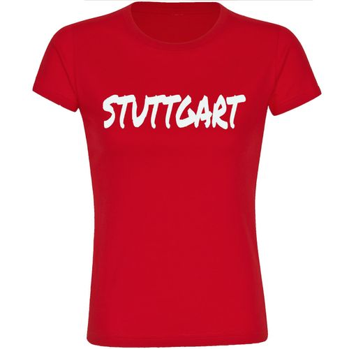 4068859512354 - multifanshop Damen T-Shirt - Stuttgart - Textmarker - Druck weiß - Frauen 4068859512354 - multifanshop Damen T-Shirt - Stuttgart - Textmarker - Druck weiß - Frauen