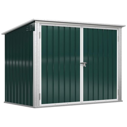 4251774951500 - Mülltonnenbox Gerätebox Müllbox Storer für 2 Mülltonnen abschließbar Stahl Grün 1785 x 1045 x 128 4251774951500 - Mülltonnenbox Gerätebox Müllbox Storer für 2 Mülltonnen abschließbar Stahl Grün 1785 x 1045 x 128