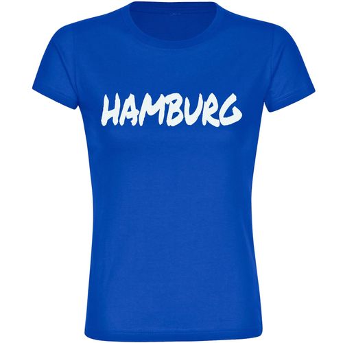 4068859509088 - multifanshop Damen T-Shirt - Hamburg - Textmarker - Druck weiß - Frauen