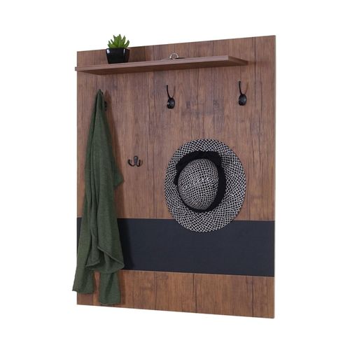 4057651242170 - Wandgarderobe MCW-A27 Garderobe Garderobenpaneel 5 Haken 100x80cm 3D-Struktur MVG Wildeiche-Optik 4057651242170 - Wandgarderobe MCW-A27 Garderobe Garderobenpaneel 5 Haken 100x80cm 3D-Struktur MVG Wildeiche-Optik