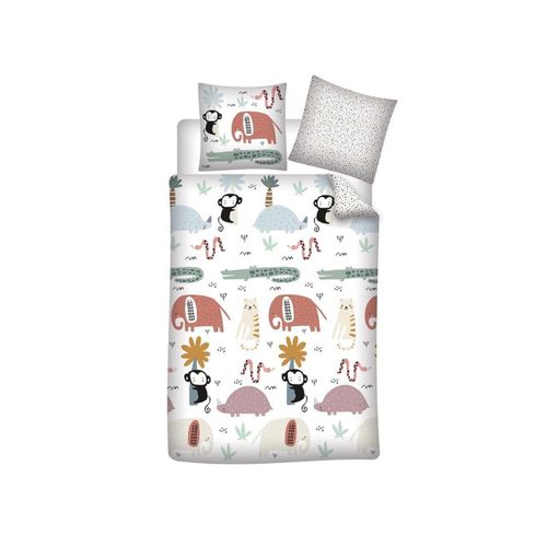 5407007987566 - Kinder-Bettwäsche Set mit Tierdesigns – Baumwolle 140x200 cm Bettbezug & Kissenbezug 65x65 cm 5407007987566 - Kinder-Bettwäsche Set mit Tierdesigns – Baumwolle 140x200 cm Bettbezug & Kissenbezug 65x65 cm