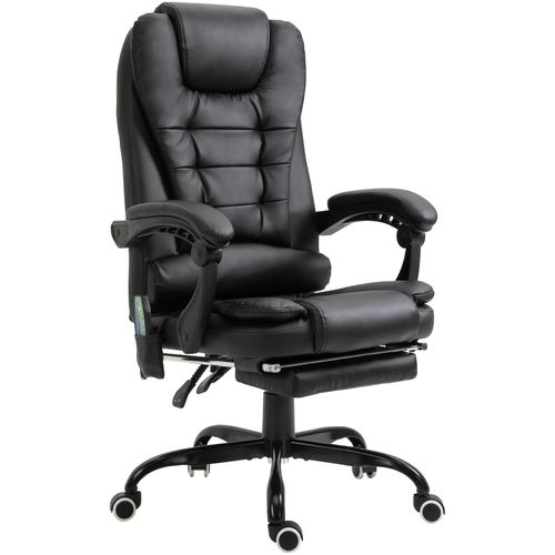 4251774913553 - Bürostuhl Exklusiver Massagesessel entspannend Insgesamt 7 Vibrationsmassagepunkte in der Rückenlehne 67 x 70 x 112-120 cm (LxBxH) Massagesessel Chefsessel Drehstuhl Bürosessel