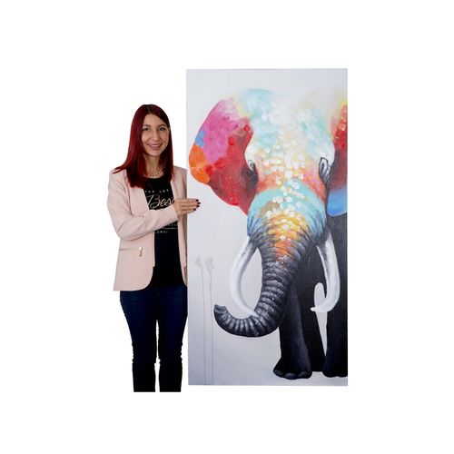 4057651134727 - Wandbild Elefant II 100% handgemaltes Ölgemälde Gemälde XL 140x70cm 4057651134727 - Wandbild Elefant II 100% handgemaltes Ölgemälde Gemälde XL 140x70cm