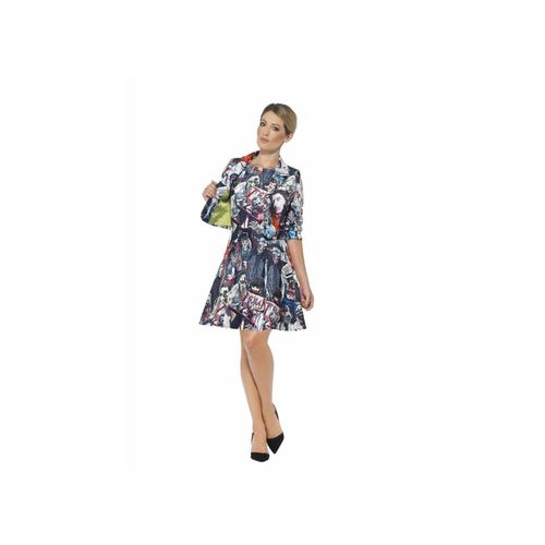5020570124598 - Zombie Anzug Mehrfarbig mit Kleid und Jacke
