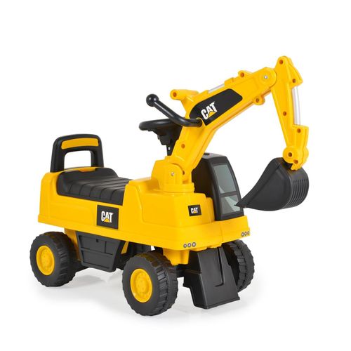 3800146231323 - Kinder Rutschfahrzeug Bagger CAT Excavator 662 Schaufel Staufach Musik gelb 3800146231323 - Kinder Rutschfahrzeug Bagger CAT Excavator 662 Schaufel Staufach Musik gelb