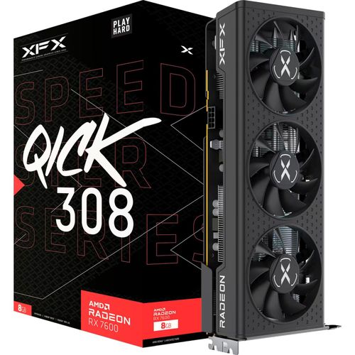 0840191500756 - Grafikkarte Radeon RX 7600 SPEEDSTER QICK308 BLACK Grafikkarte RX-76PQICKBY 0840191500756 0840191500756 - Grafikkarte Radeon RX 7600 SPEEDSTER QICK308 BLACK Grafikkarte RX-76PQICKBY 0840191500756