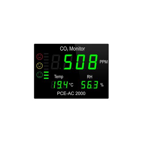 4250348709769 - Pceinstruments - CO2 Messgerät   CO2 Monitor pce-ac 2000 Großanzeige   mit Bargraph   wartungfreier CO2-Sensor