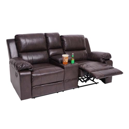 4057651435022 - 2er Kinosessel MCW-H29 Relaxsessel Fernsehsessel Zweisitzer Sofa Getränkehalter Soft Touch Kunstleder MVG ~ braun 4057651435022 - 2er Kinosessel MCW-H29 Relaxsessel Fernsehsessel Zweisitzer Sofa Getränkehalter Soft Touch Kunstleder MVG ~ braun