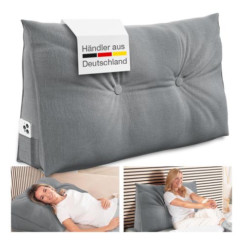 4260346889332 - ELONEO Rückenkissen Keilkissen für Bett und Sofa geeignet dreieckiges Lesekissen 4260346889332 - ELONEO Rückenkissen Keilkissen für Bett und Sofa geeignet dreieckiges Lesekissen