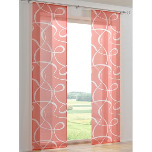 6943755985052 - Schiebegardine HEINE HOME Gardinen Gr 245 cm Klettschiene Klettschiene 60 cm rot (rot weiß) 6943755985052 - Schiebegardine HEINE HOME Gardinen Gr 245 cm Klettschiene Klettschiene 60 cm rot (rot weiß)