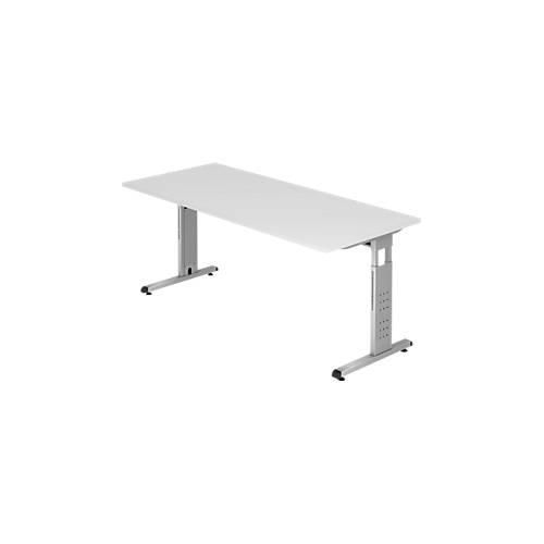 4032062028391 - Schreibtisch VOS19 5 S manuell höhenverstellbar 85cm (H) 180x80cm (BxT) rechteckig grau silber 4032062028391 Hammerbacher 4032062028391 - Schreibtisch VOS19 5 S manuell höhenverstellbar 85cm (H) 180x80cm (BxT) rechteckig grau silber 4032062028391 Hammerbacher