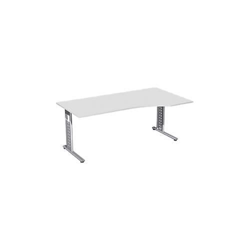 4038933070780 - Schreibtisch ALICANTE C-Fuß Freiform Ansatz rechts B 1800 x T 800 1000 x H 680-820 mm 4038933070780 - Schreibtisch ALICANTE C-Fuß Freiform Ansatz rechts B 1800 x T 800 1000 x H 680-820 mm