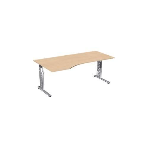 4038933055510 - Schreibtisch ALICANTE Freiform Ansatz links B 1800 x T 1000 800 x H 680-820 mm Buche-Dekor 4038933055510 - Schreibtisch ALICANTE Freiform Ansatz links B 1800 x T 1000 800 x H 680-820 mm Buche-Dekor
