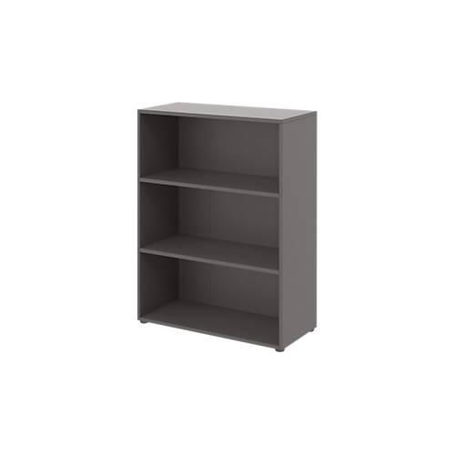 4059484217639 - Home Office Regal TEMPIO aus Holz 3 Fächer 3 OH B 800 x T 340 x H 1070 mm anthrazit 4059484217639 - Home Office Regal TEMPIO aus Holz 3 Fächer 3 OH B 800 x T 340 x H 1070 mm anthrazit