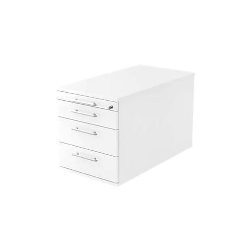 4032062140314 - Rollcontainer Solid VTC30 W W RE Holz weiß 3 normale Schubladen mit extra Utensilienauszug abschließbar 4032062140314 Hammerb 4032062140314 - Rollcontainer Solid VTC30 W W RE Holz weiß 3 normale Schubladen mit extra Utensilienauszug abschließbar 4032062140314 Hammerb