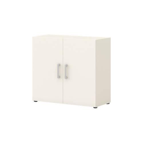 4050211981885 - Home Office Aktenschrank TEMPIO aus Holz 2 Türen 2 OH B 800 x T 340 x H 720 mm weiß weiß 4050211981885 - Home Office Aktenschrank TEMPIO aus Holz 2 Türen 2 OH B 800 x T 340 x H 720 mm weiß weiß
