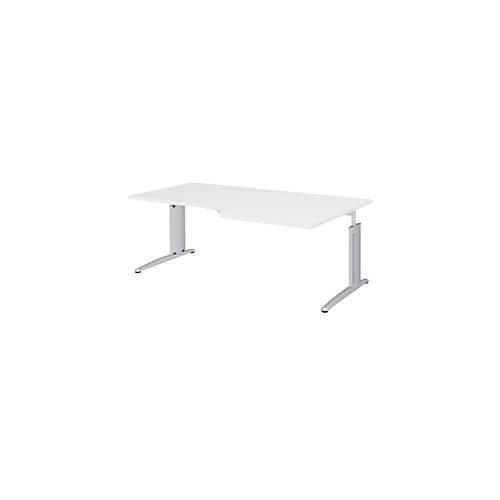 4050211072347 - Winkelschreibtisch BARI 90° Form A Winkel rechts C-Fuß B 2000 x T 1000 mm weiß 4050211072347 - Winkelschreibtisch BARI 90° Form A Winkel rechts C-Fuß B 2000 x T 1000 mm weiß