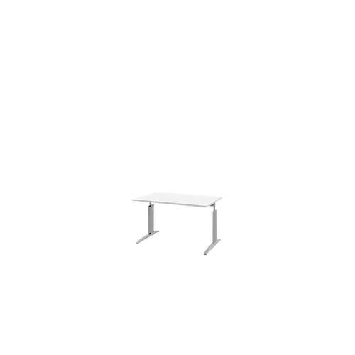 4050211072309 - Schreibtisch BARI Rechteck Form A C-Fuß B 1200 x T 800 mm weiß